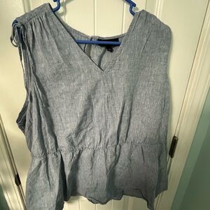 Lane Bryant Blue Sleeveless Blouse